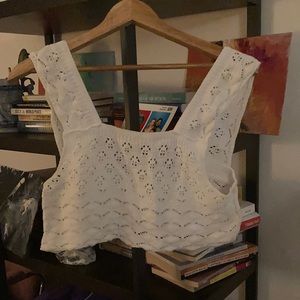 White crochet top
